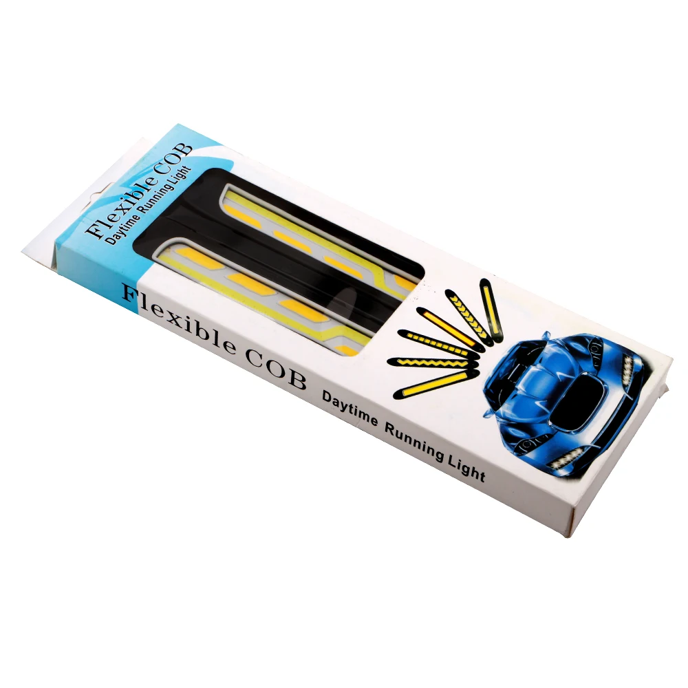 1 пара белый и желтый гибкий COB 56 SMD 560LM/за штуку Бесплатная доставка светодиодный