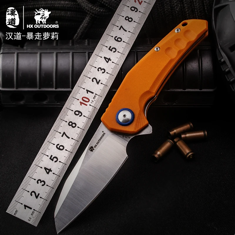 HX на открытом воздухе Go баллистический Лолита AUS-8 нож со складным лезвием cs go выживания охотничий инструмент edc faca карманный нож ganzo Тактический