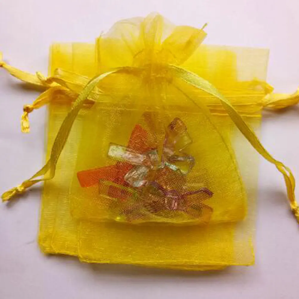 Wholesale10pcs холст цвета органзы сумка мешок со шнурком для свадьбы праздничный