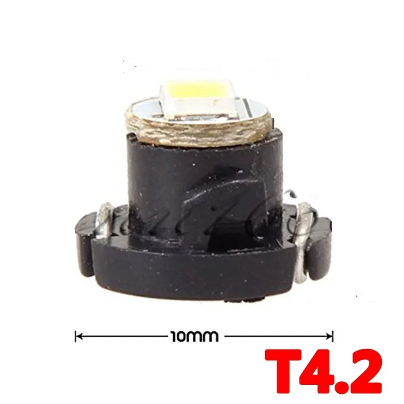 10X автомобильный приборный свет T3 T4.2 T4.7 3528 1210 1 SMD LED DC12V авто приборная панель лампа