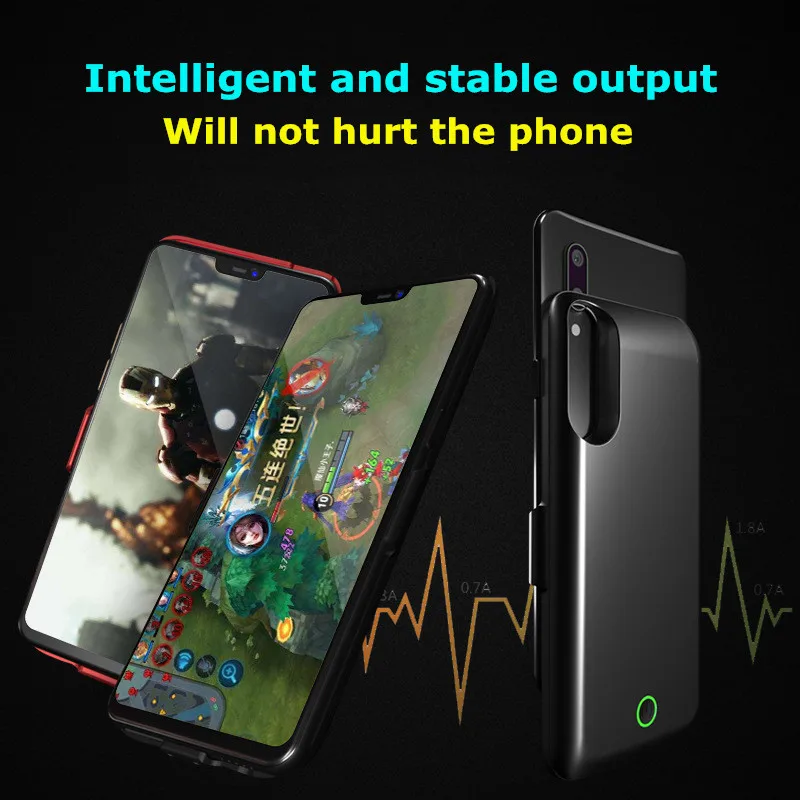 

Ультратонкий чехол NTSPACE с резервным внешним аккумулятором, чехол для VIVO X 21, портативный чехол с высокой емкостью 6000 мАч, чехол с зажимом для ...