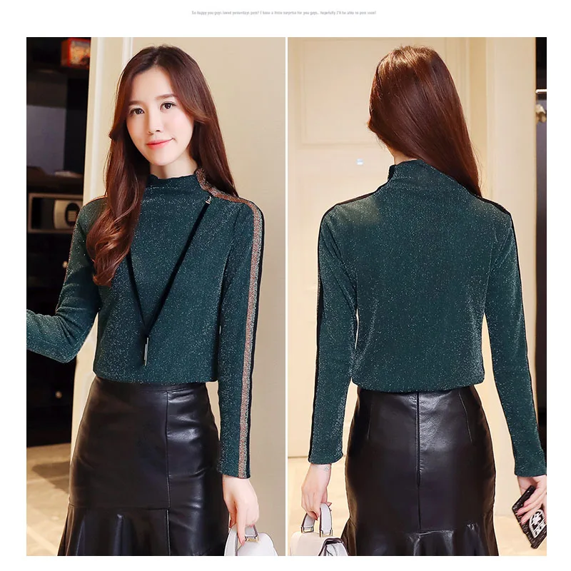 Новинка футболка сезон осень-зима 2020 футболки с длинным рукавом и высоким