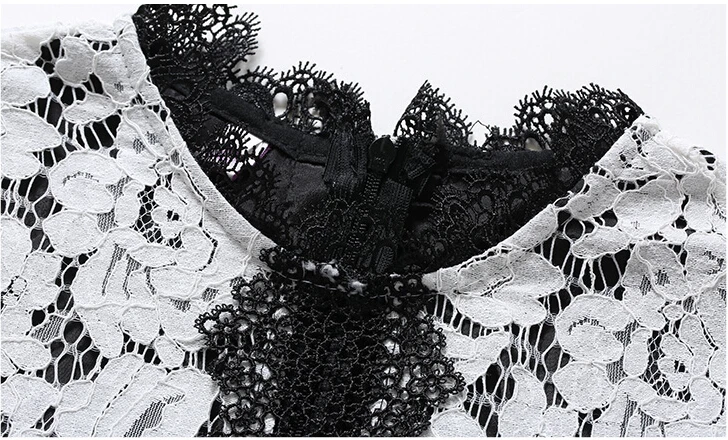 Женское длинное платье с коротким рукавом кружевное в стиле пэчворк S-XXL 2021 |