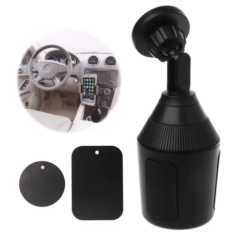 

Car Cup Holder Magnetic Cup Stand Mobile Phone Cradle Mount for iPhone Samsung Huawei Xiaomi 3 to 6.5 inch Cellphone 10166
