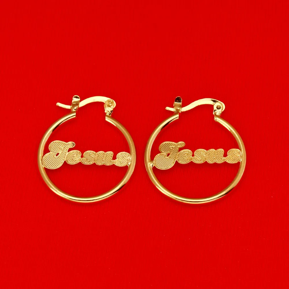 Новые серьги гвоздики из латуни с изображением религиозных христианских