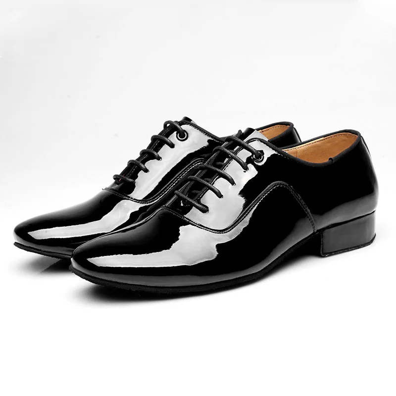 Туфли мужские кожаные для латиноамериканских танцев спортивная обувь Foxtrot