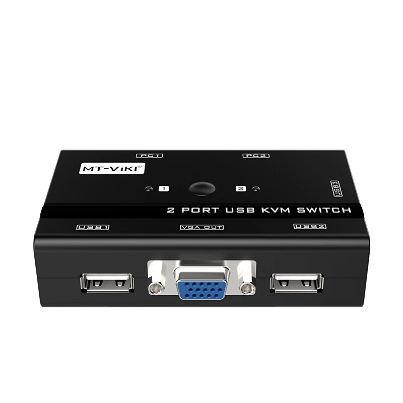 MT VIKI 2 порта VGA KVM переключатель два хоста поделиться набором мыши клавиатуры