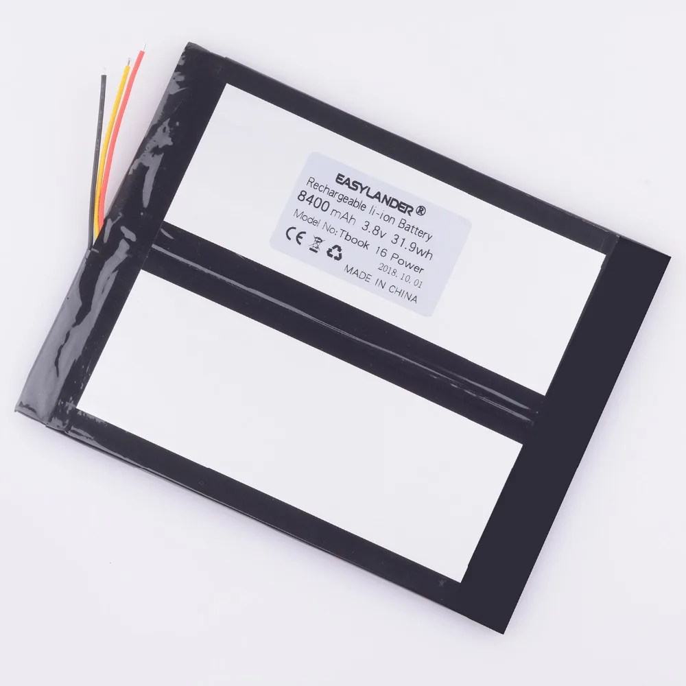 Аккумулятор для TECLAST Tbook 16 power Battery Tablet PC 3 8 V 8400mAh литий-полимерный перезаряжаемый