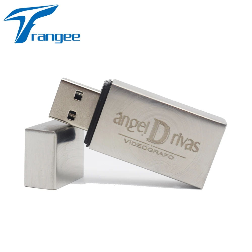Металлический USB флеш накопитель Trangee 4 ГБ 8 16 32 флешка 2 0 металлическая коробка