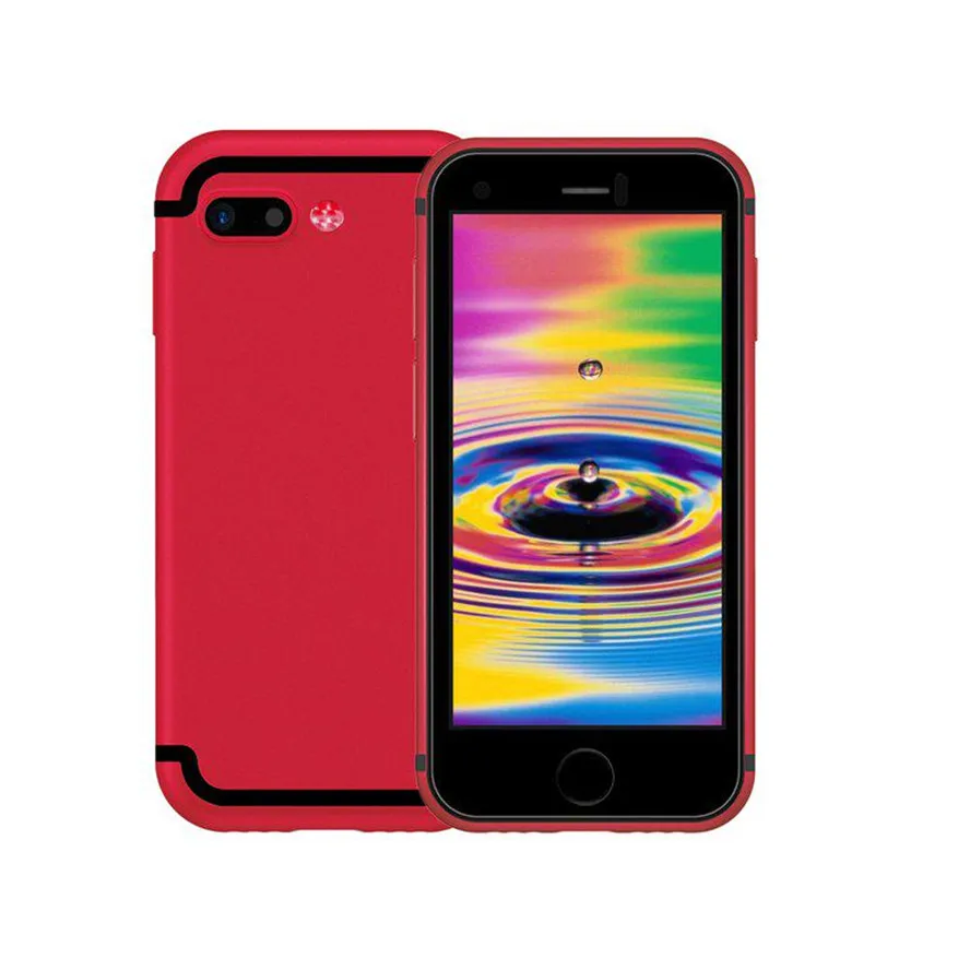 Red with Case SOYES 7S Супер Мини смартфон Android Мобильные телефоны четырехъядерный 1 Гб+ 8 Гб 5,0 МП Две sim-карты PK XS Melorse K15 S9 Plus - Цвет: Red with Case