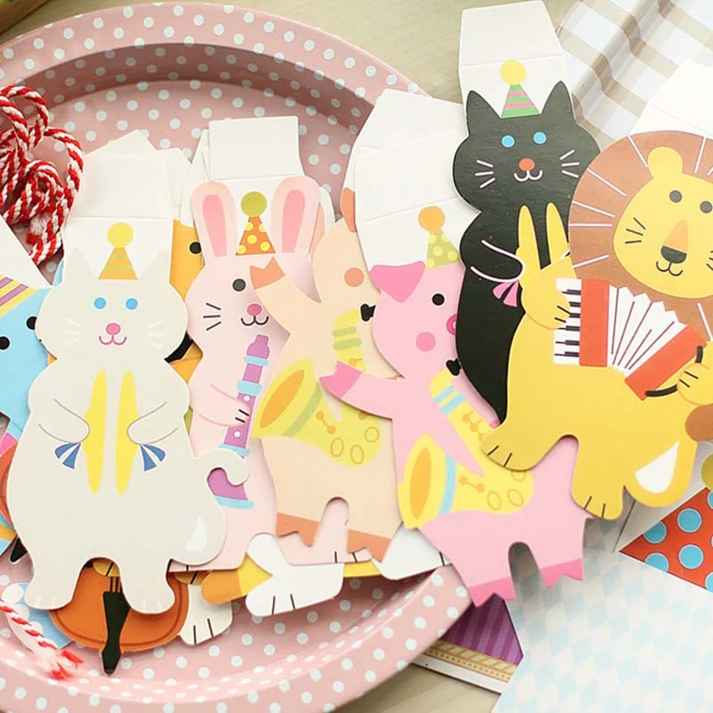 1 компл./упак. милые флаги с животными детские украшения для первого дня рождения