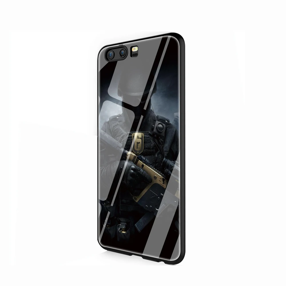 G12 Rainbow Six Siege чехол из закаленного стекла ТПУ чехол для Huawei P10 P20 P30 mate 20 Honor 9 10 Lite Pro 7A 8X P Smart - Цвет: G12