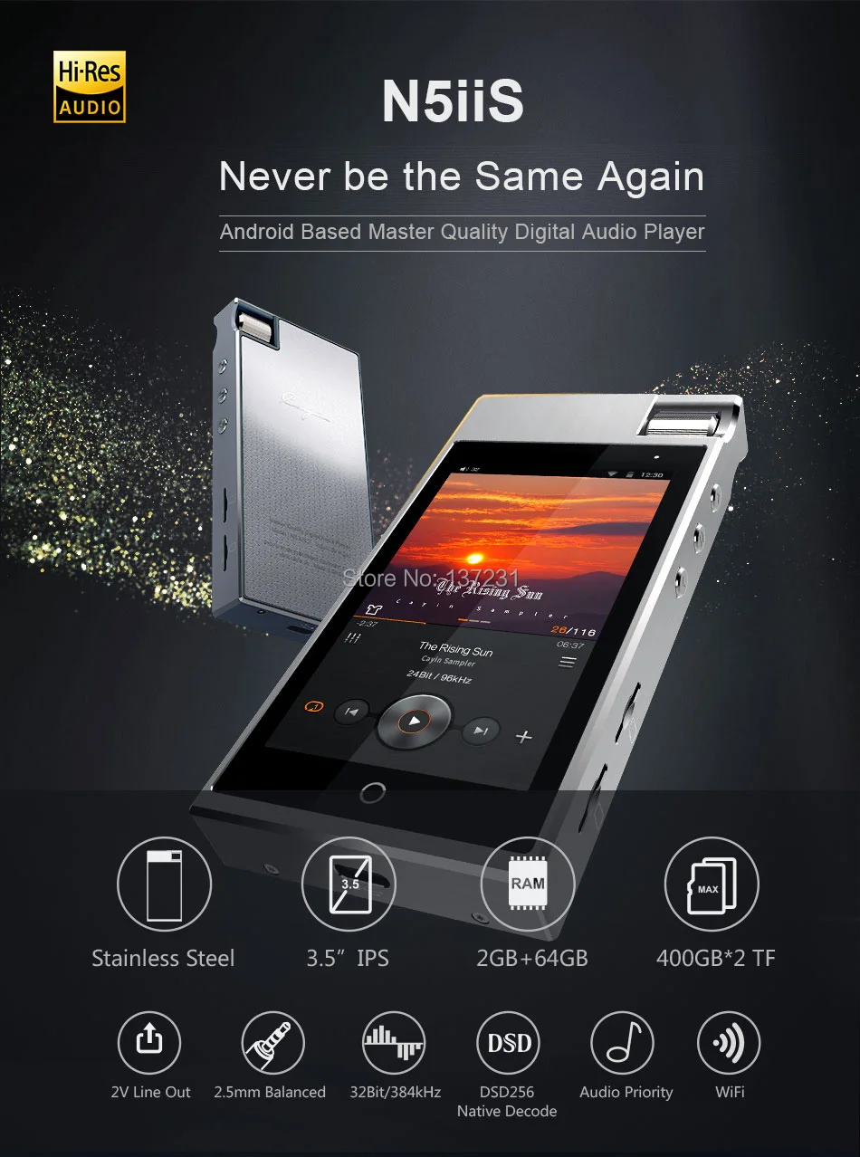 Cayin N5iiS HIFI fever lossless музыкальный плеер Bluetooth беспроводной MP3 студент прослушивание