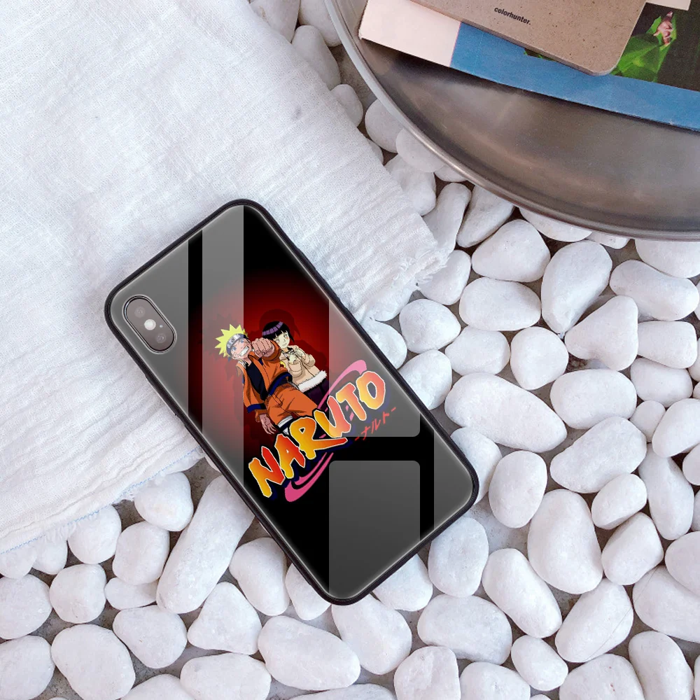 DIY чехол для телефона для iPhone 7 8 6 S Plus Капа закаленное стекло Наруто ниндзя Хокаге индивидуальная крышка телефона для iPhone X XR XS MAX - Цвет: 20324