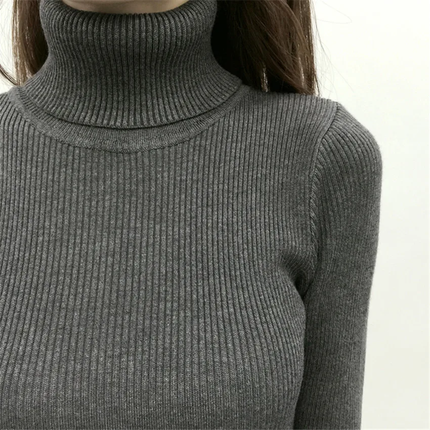 

New Autumn Winter Sweater Dress Slim Split Turtleneck Long Knitted Dresses Lady Sexy Elastic Bodycon Robe Dress Vestidos AB542