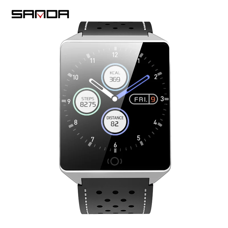Silver SANDA CK19 Смарт для мужчин/женщин спортивные часы сердечного ритма цифровые наручные часы IP67 водонепроницаемый платье часы Montre Homme - Цвет: Silver