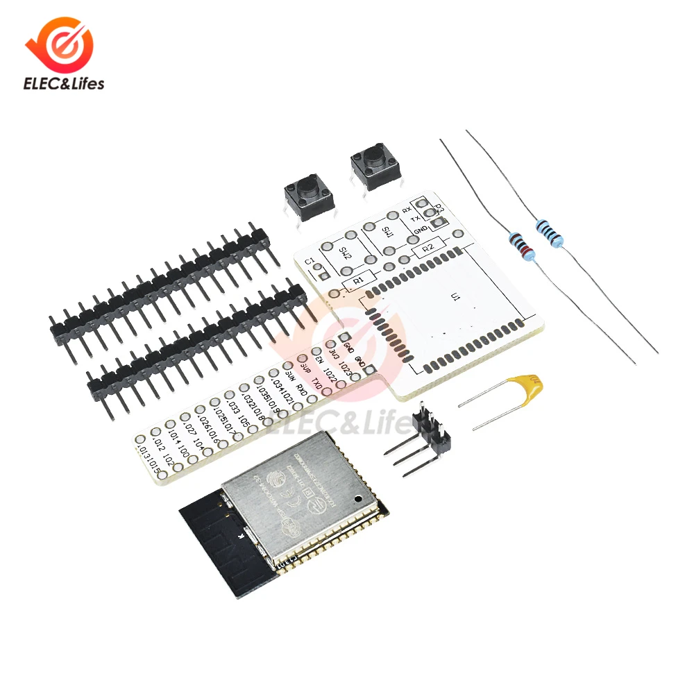 ESP 32 ESP32 ESP-WROOM-32 Rev1 wifi беспроводной Bluetooth макет модуль DIY комплект для Arduino ESP-32 wifi макетная плата