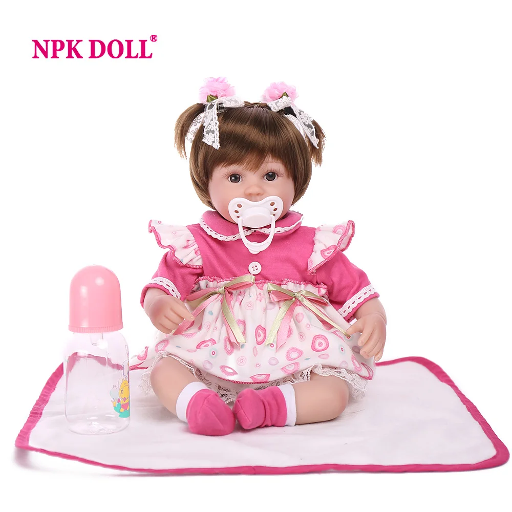 NPKDOLL 42 см мягкая силиконовая кукла очаровательные bonecas princesas реалистичные brinquedos