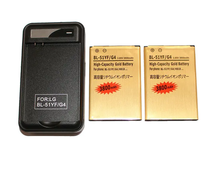 Ciszean 2 шт. 3800 мА/ч BL 51YF золотистый сменный аккумулятор + USB настенное Зарядное
