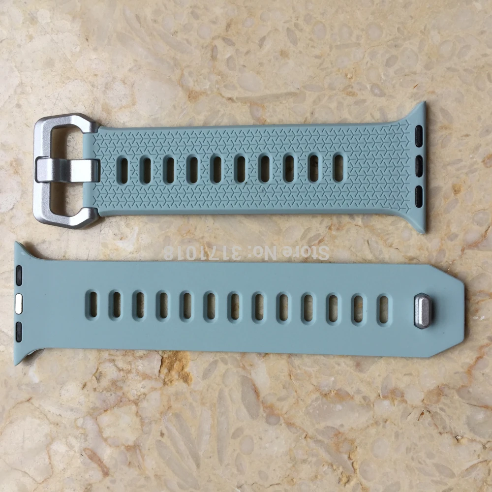 Ремешок силиконовый для Apple Watch Series 5 4 3 2 1 42 мм мягкий спортивный сменный Браслет