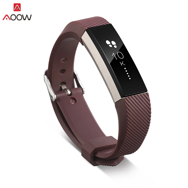 AOOW Высокое качество мягкий силиконовый регулируемый ремешок для Fitbit Alta HR Браслет ремешок браслет часы замена аксессуары