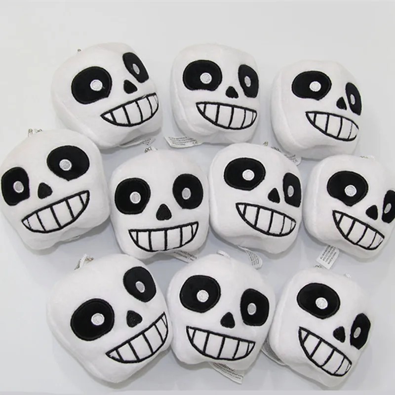 10 шт./лот плюшевый брелок мультяшный Undertale Sans милый мягкий кулон куклы 8 см подарок