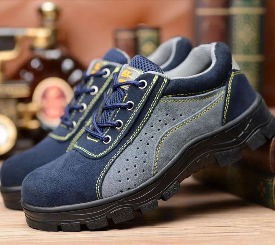 Ботинки унисекс непробиваемые дышащие сетчатые со стальным носком уличная