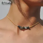 Artilady ожерелья-чокеры из натурального камня ожерелье-цепочка золотого цвета для женщин ювелирные изделия подарок Вечерние