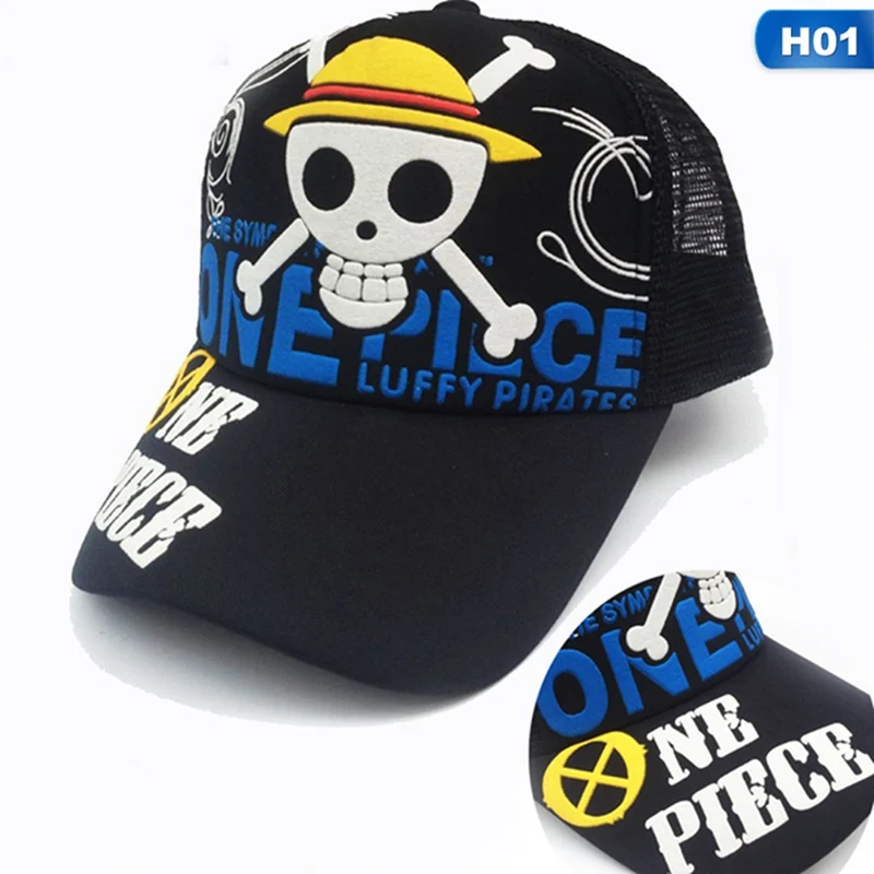 1 Бейсболки по мотивам Аниме one piece Titan Naruto, кепка Кепка Солнцезащитная для косплея Фуражки - Цвет: 1