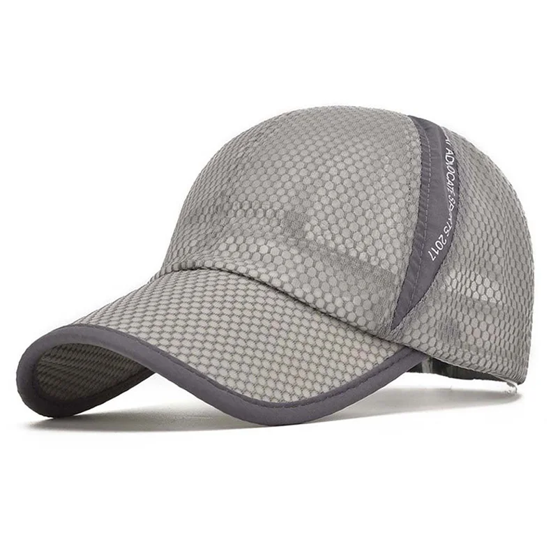 Light gray TACVASEN, мужская повседневная Кепка, s, летняя, дышащая, сетчатая, бейсболка, мужская, солнцезащитная Кепка, для женщин, для кемпинга, головные уборы, TD-BDYSM-001 - Цвет: Light gray