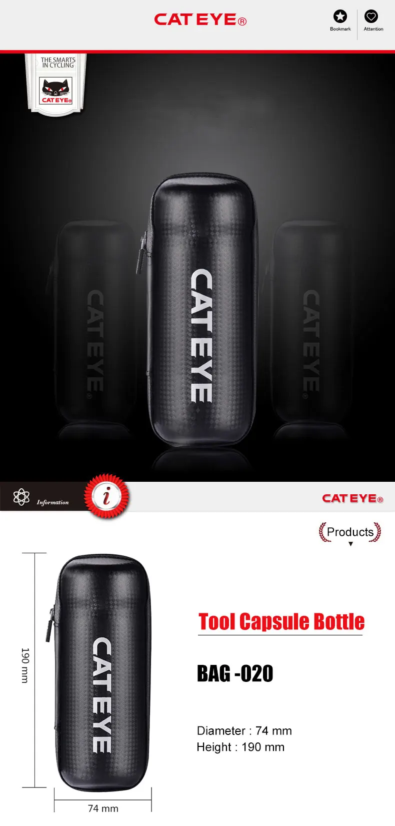 CATEYE велосипедные инструменты Капсульная клетка для бутылок коробка для хранения Mutil Открытый Инструмент Применение банок магазин ключей Инструменты для ремонта велосипеда Набор сумок