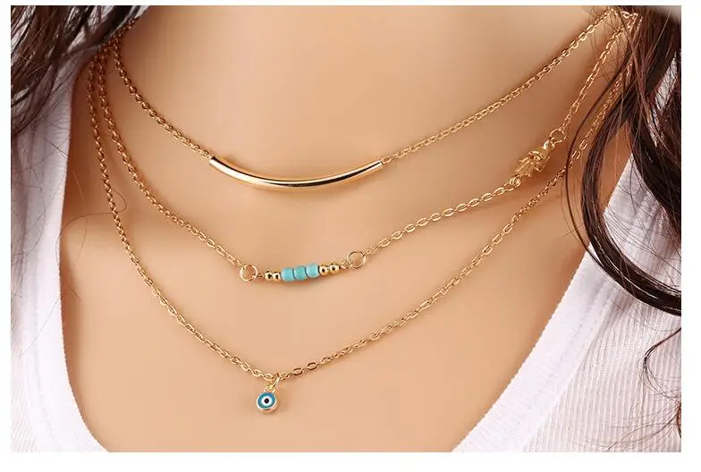 Женское Ожерелье до ключицы в стиле Европейской панк n411 2018|european necklace|american