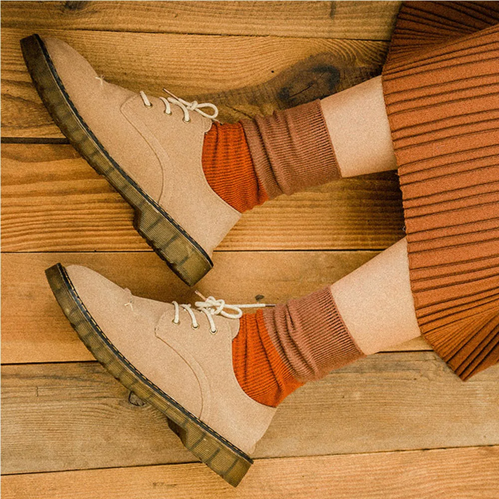 1 пара осенне зимних женских носков подходящих по цвету повседневные хлопковые