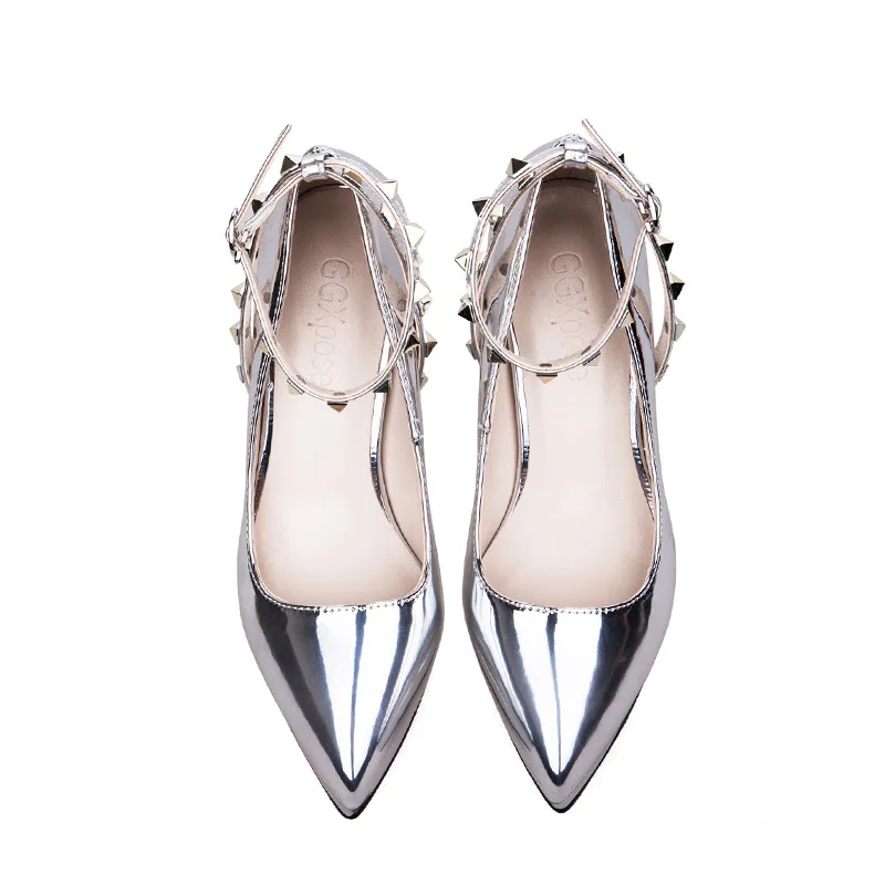 Ggx Pose Rivet Autumn Winter High Heels Pointed Toe Platform Ladies Sexy Brand Comfortable Leisure Stylish Women Pumps | Обувь