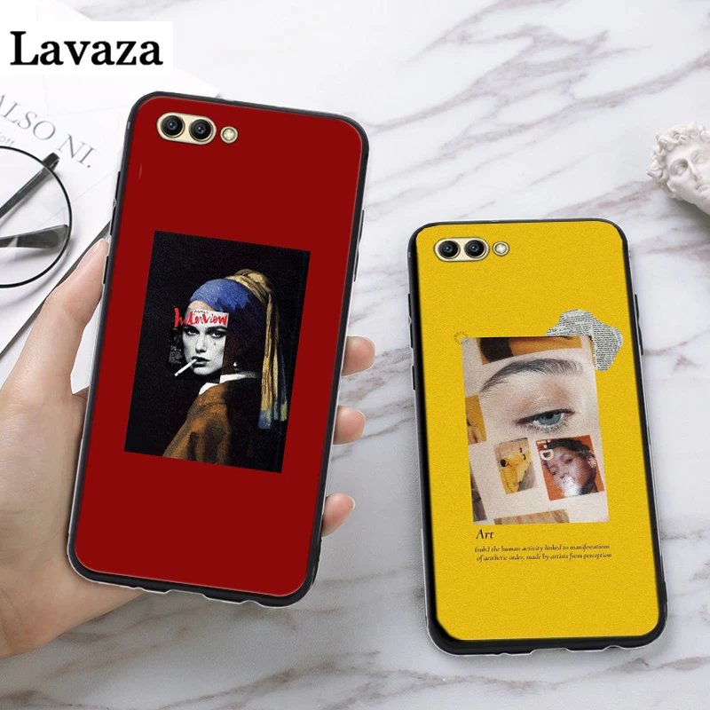 Силиконовый чехол Great art prints Flower для Huawei honor 6A 7A Pro 7X 8 Lite 8A 8X 8C 9 Note 10 View 20 20S 9X |