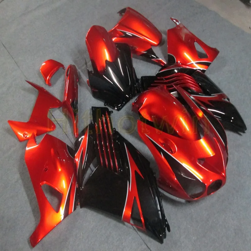 Пресс-форма для оранжевый мотоцикл обтекатель ZX14R 2006 2007 2008 2009 2010 2011 2012 2013 2014 2015 2016