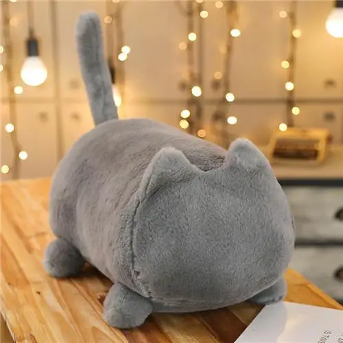 Хит, 1 шт., 40 см/55 см, Kawaii Cat, плюшевые подушки, подушка, задняя тень, кошка, заполненная, животные, игрушки, детский подарок, домашний декор для Рождества - Цвет: 4