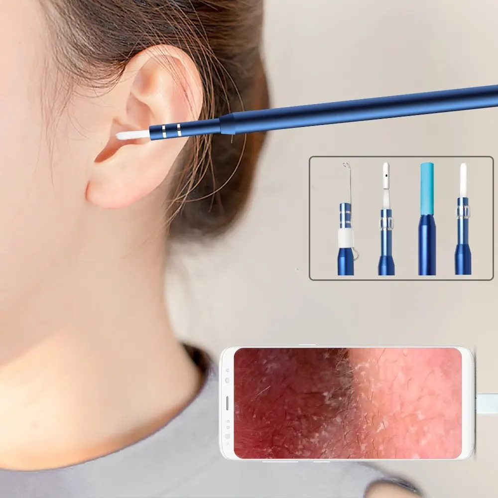 Эндоскоп Otoscope типа C 720P HD визуальная камера для чистки ушей ушная ложка чистка OTG