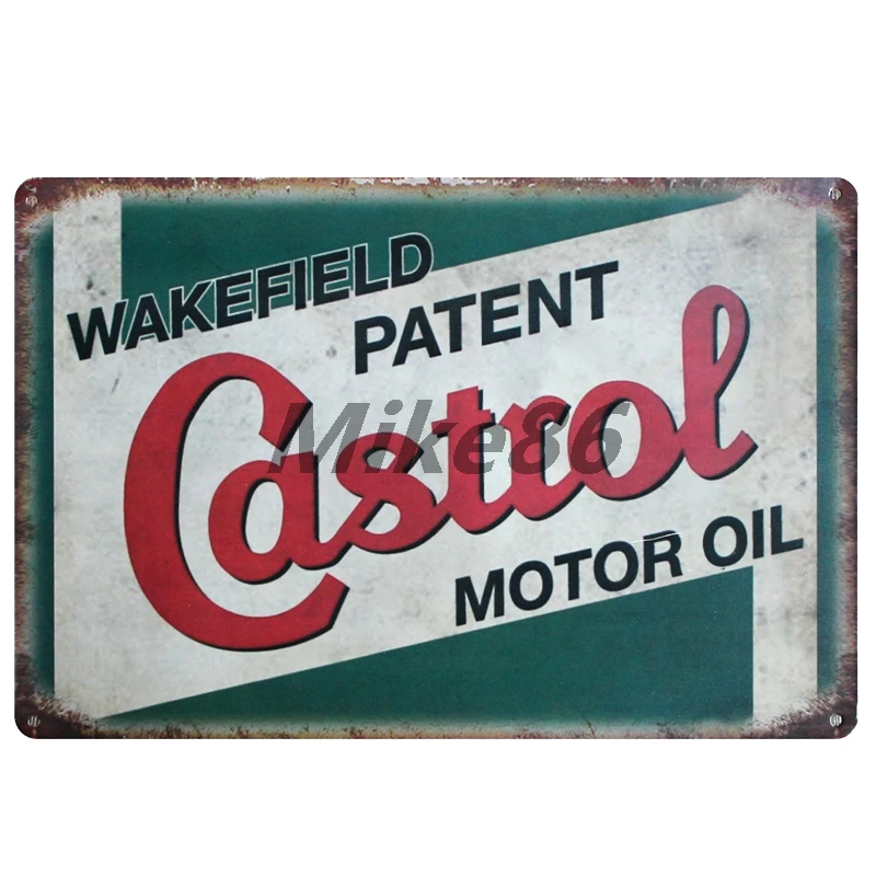 [Mike86] Castrol CHAMPION Motor oil Tin вывеска металлическая пластина постер картина на заказ