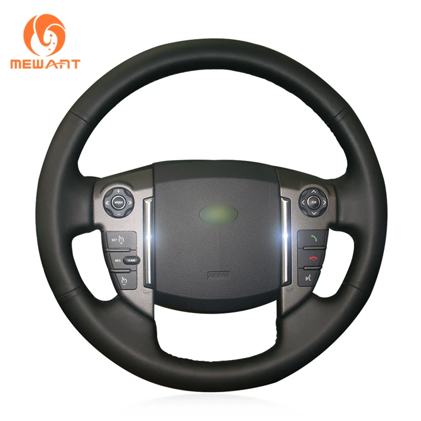Чехол на руль автомобиля MEWANT из черной натуральной кожи для Land Rover Discovery 4 2010 2016|car