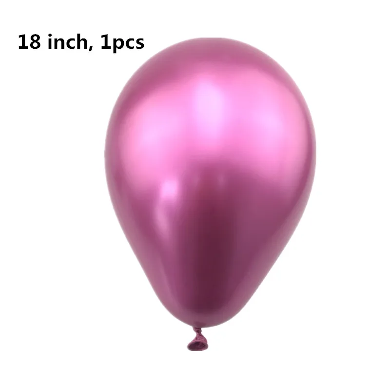 pink 18 inch 1pcs DIY золотые металлические арочные шары 5 12 18 дюймов, Круглый латексный шар для детского дня рождения, вечеринки, свадьбы, украшения для детского душа - Цвет: pink 18 inch 1pcs