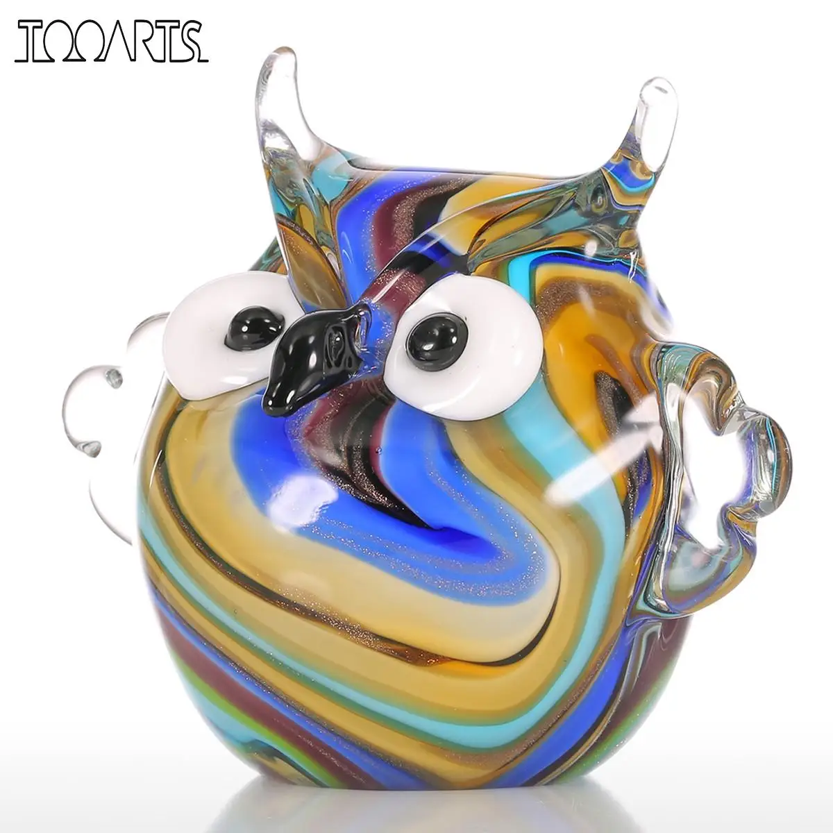 Фигурки Совы Tooarts цветные стеклянные фигурки мини Статуэтки для животных