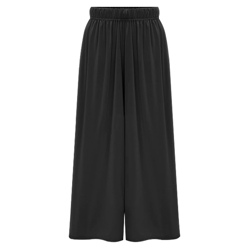 Новинка лета 2019 уличная одежда брюки с широкими штанинами женские высокой талией