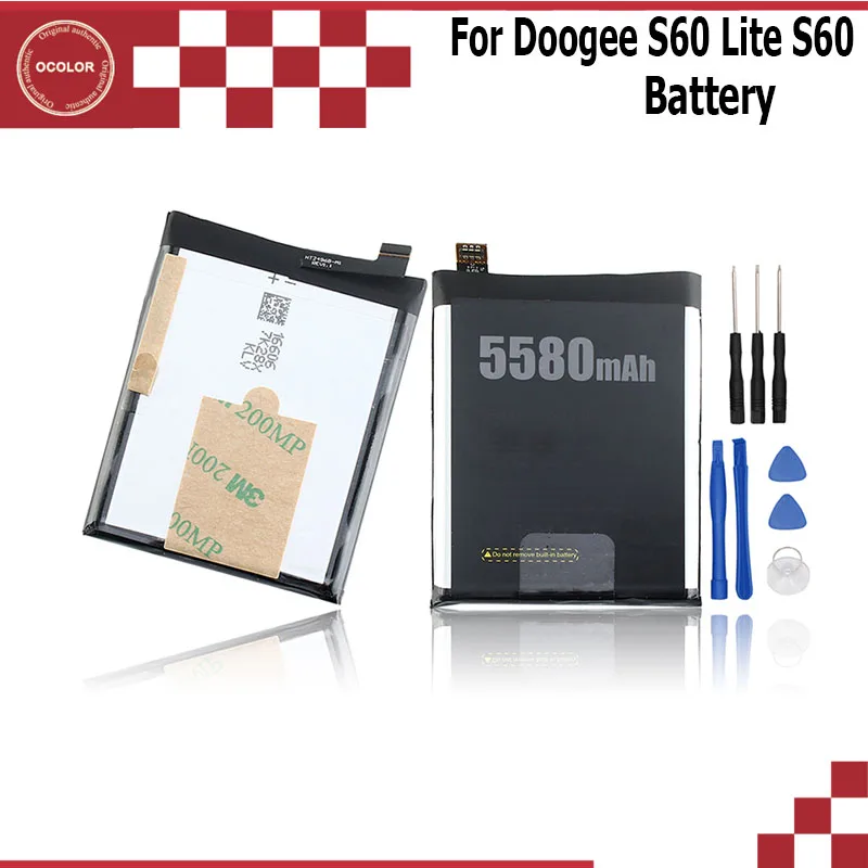 Аккумулятор ocolor Для Doogee S60 Lite 5580 мАч запасной аккумулятор умный аксессуар с