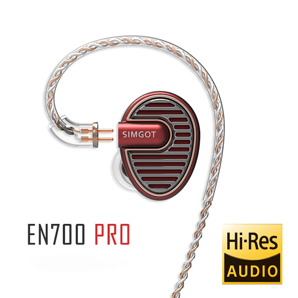 SIMGOT EN700 PRO модернизированные Hi-Res динамические басы HiFi музыкальный монитор DJ