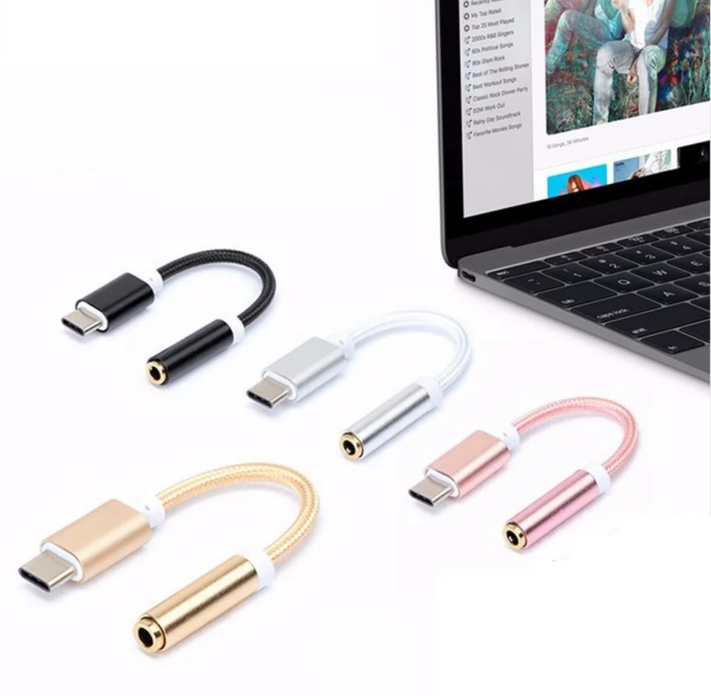 Кабель преобразователь USB Type C папа мама зарядное устройство c разъем адаптер 3 5 мм