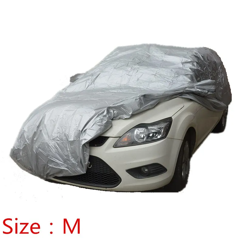 Автомобильные тенты, размер S/M/L/XL, SUV L/XL, для помещений и улицы, полное покрытие автомобиля, защита от солнца, УФ, снега, пыли, дождя - Название цвета: M
