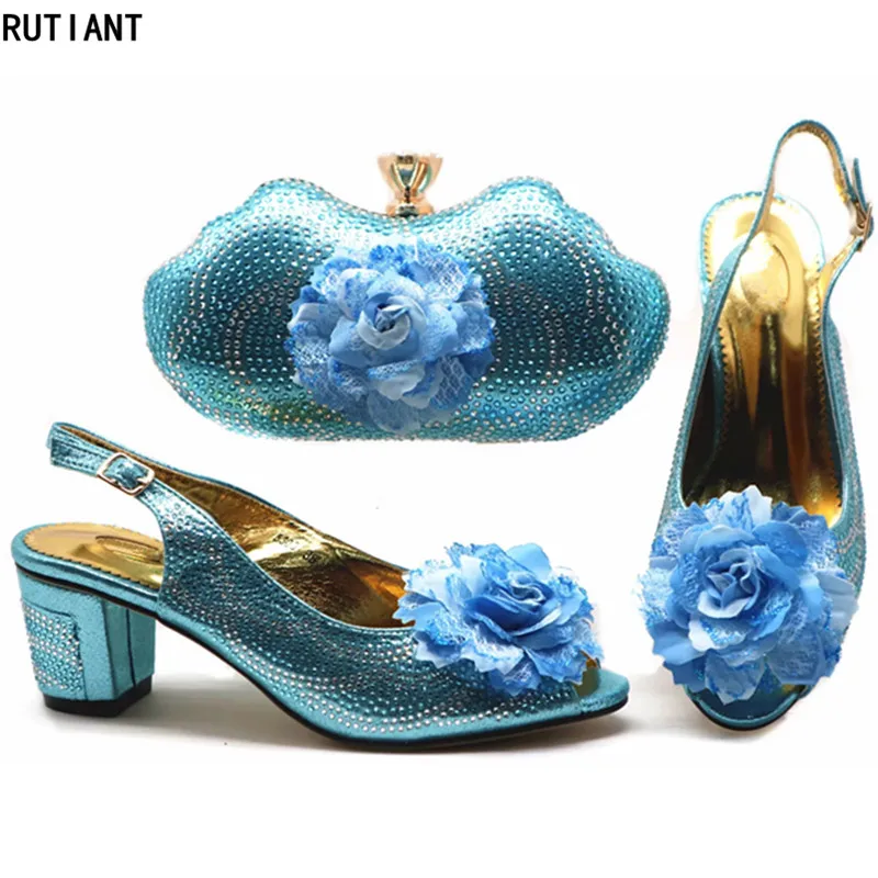Новая модная Роскошная обувь женские дизайнерские итальянские туфли и сумочка в