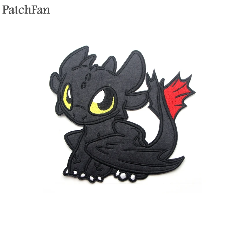 Patchfan, Как приручить дракона, ночная Фурия, аппликация, нашивки для шитья, рубашка, одежда para, куртка, значок, железная футболка A1439