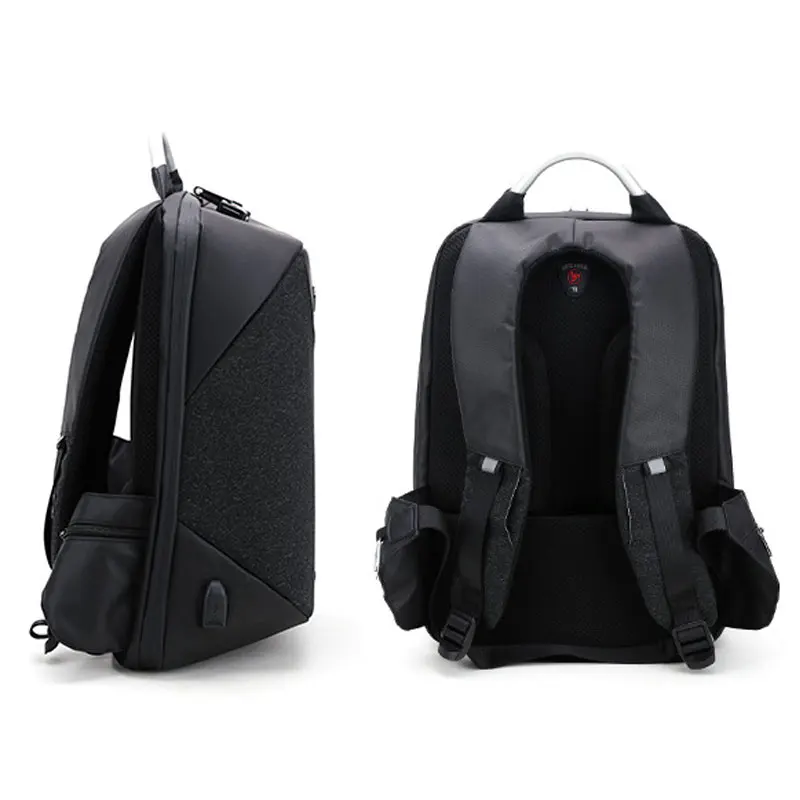 Мужской водонепроницаемый рюкзак с защитой от кражи и USB разъемом роскошный для